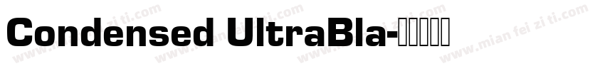 Condensed UltraBla字体转换